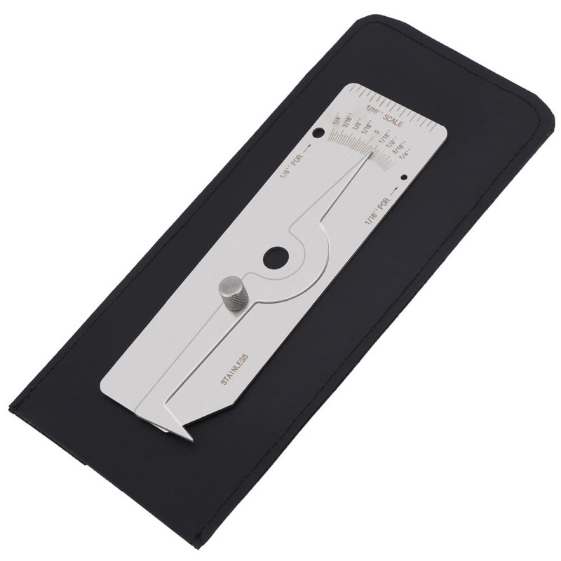 1pc Precision Stainless Steel Weld Gauge Undercut Depth Gage Measuring