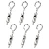 PATIKIL 6 Pcs Steel Wire Rope Hanger for 1/16-3/32 Stainless