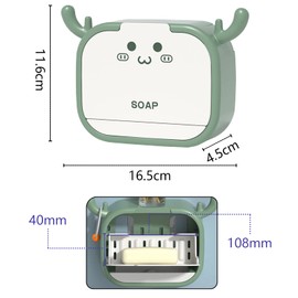 Elk Antler Soap Dishes Flip Soap Dishes Waterproof Soap Dishes and Wall Sticker Clips for Home Bathroom