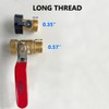 HQMPC Garden Hose Shut Off Valve Ball Valve 3/4" GHT
