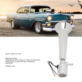 Car Air Horn, 150DB Super Loud Truck Train Horns, Single Trumpet Air Horn, Truck Whistle Horn for 12V 24V Boat Yacht RV Motocycle Trucks Cars SUV Train