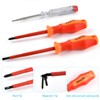 Electrician Screwdriver Set - 6 VDE Tested Electrician Screwdriver, Chrome