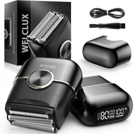 Electric Foil Shavers for Men: Upgraded Mini Razor with 4 Black 