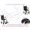 Transport Chair Back Cushion,Transport Chair Wheelchair Back Replacement Parts, Nylon