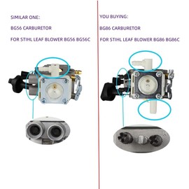 Mikatesi BG86 Carburetor for STIHL SH86 SH86C BG86C BG86CE BG86Z BG86CEZ Leaf Blower Replace Zama C1M-S261B 4241-120-0623 4241-120-0616 With Stub Spark Arrestor Air Filter Kit