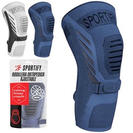 SPORTIFY Rodillera Ortopédica Ajustable para Control del Dolor - Rodilleras Deportivas con Cintas Ajuste para Estabilidad de Rodilla, Ideal para Dolor de Rodillas y Meniscos