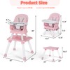 TODEFULL Baby High Chair, 8 in 1 Convertible Highchairs for