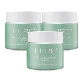 Kim Jeong-moon Aloe [Kim Jeong-moon Aloe] Cure Realoe Signature Cream 55ml Skin Soothing 3pcs Ss (44355071) 1pc / [김정문알로에] 큐어 리알로에 시그니처 크림 55ml 피부진정 3개 Ss (44355071) 1개