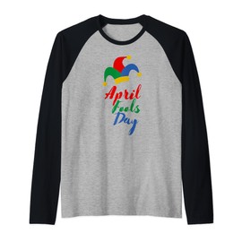 April Fools Day Gift Raglan Baseball Tee