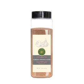US-FARMERS Natural Premium Quality Granulated Garlic in Jar, 22 oz