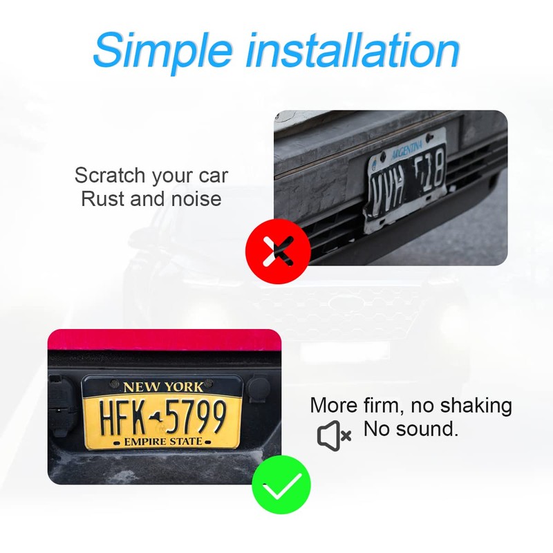 CGEAMDY Anti Theft Number Plate Screws Set, Security Screws for