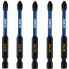 5 x Rennie Tools 75mm Long PZ2 Impact Screwdriver Driver