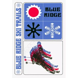 Posterzilla Blue Ridge Ski Trails, Ca - 1970s Advertising Poster