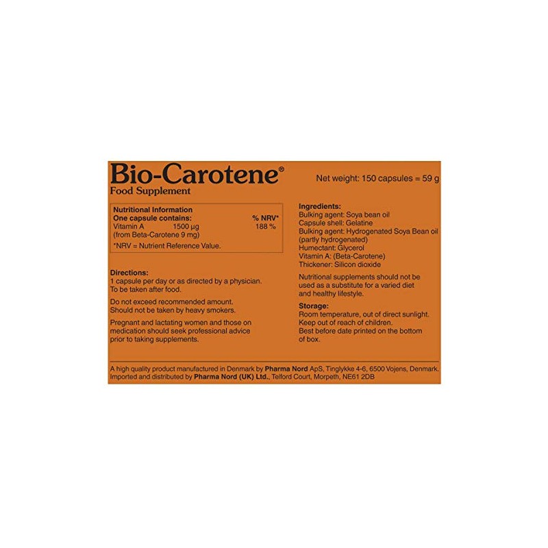 Pharma Nord Bio Carotene 150 Capsules