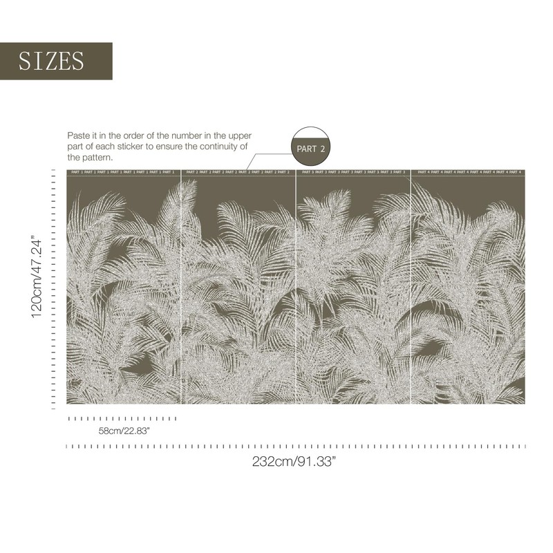 ChicSkin Modern Botanical Etched Glass Window Privacy Film, Thickened Textured