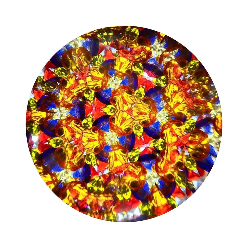 YVCrafts Brass large Marble Scope Kaleidoscope with Four Interchangeable Glass