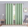 Treatmentex Green Curtains for Living Room 96" Long Geometric Window