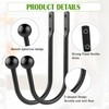 2 Pcs Curtain Holdbacks Curtain Tiebacks Hooks, U Shaped Metal