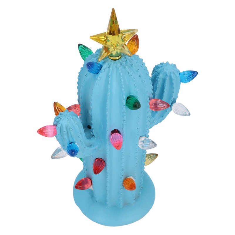 Cactus Figurine Resin Home Decor Plant Cactus Christmas Tree with