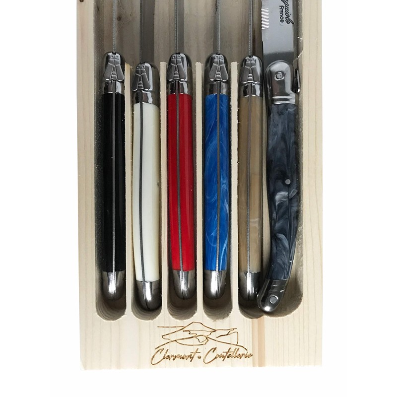Clermont Coutellerie Laguiole Serrated Edge Sharp Premium Dishwasher Safe Full