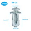 Jiozermi 20 Pcs Hollow Wall Anchors and Screws, Hollow Core