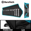 DURATECH Flex-Head Ratcheting Wrench Set, Combination Wrench Set, 72 Tooth,
