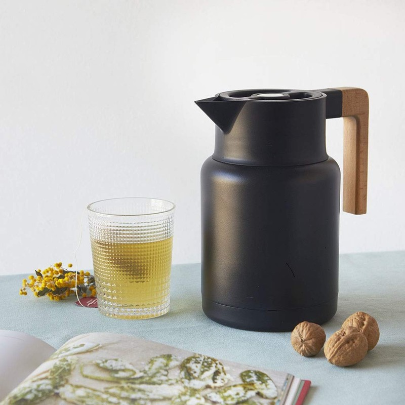 balvi Thermos Flask Home Colour Black 1.3 L Leak-proof Closure