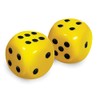 Low Vision Large Dice - Yellow with Black dots
