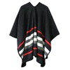 Women's Vintage Pattern Open Front Poncho Cape Shawl Winter Shawl