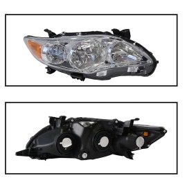 YLT Auto For 2011-2013 Toyota Corolla Headlights Headlamps Replacement Left & Right Side