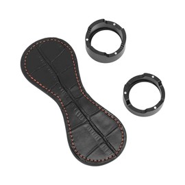 Chalk Leather Billiard Chalk Holder, Magnetic Pocket Pool Chalk Clip, Black Snooker Accessory Billiard Chalk Holder Leather