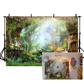 MEHOFOTO Photo Background Cartoon Theme Birthday Party Decoration Backdrops Banner for Photography 7ftx5ft