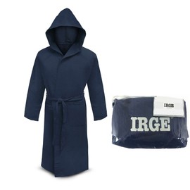 Gone Microfibre Bathrobe with Hood and Pocket – Unisex, multicolour, X-Large