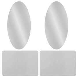 YOKIVE 2Pcs Steel Pottery Tools, Serrated Scraper Clay Ribs 3.62" x 1.89" Stainless Steel Sculpture Modeling Cutter Ceramic Tools with 2 Gray Chamois Cloth