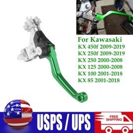 GIDIBII Handlebar Stunt Clutch Lever Perch For Kawasaki KX 250F 450F KX85 65 125 Green