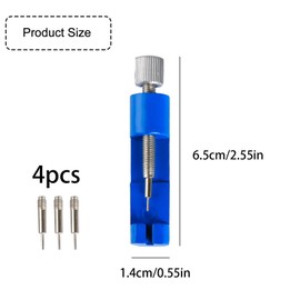 Tabanzhe Watch Link Removal Tool - Hand Tools Sturdy and Durable Watch Band Repair Tool for Watch Strap Size Adjustment Easy to Use and Carry (Blue)