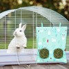 UPINS 2 Pack Hay Bag for Rabbits, Guinea Pig Hay