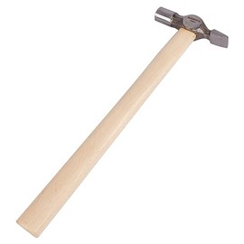 Blackspur 1x 1.5cm Carbon Steel Cross Pein Hammer with Wooden Handle - Home Nail Framing Roofing Straight Handle DIY Hand Tool