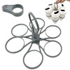 6-Cup Drinks Carrier, Portable Foldable Cup Holder, Plastic Beverage Tray