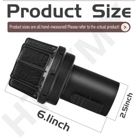 CMXZVBE38660 2-1/2 in. Muffler Diffuser Wet Dry Vac Attachment, 2 Pack Compatible with Craftsman, Fits 2-1/2 in. Hose Diameter, Shop Vacuum Accessory for Diffusing the Airstream While Cleaning