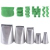 Tabiger Piping Nozzles Kit, 5pcs Half Row Woven Flower Nozzles