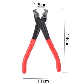 Outanaya 1Pc Hose Clamp Pliers with Swivel Jaws Heavy Duty Auto Repair Tool for Easy Removal and Installation of Ring Type and Flat Band Hose Clamps Portable Resistant Design for DIY and