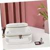 WOONEKY 1 Set Clear Travel Makeup Bag Cosmetic Organizer with