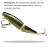 BASSROCK Minnow Swimbait Bass Trout Fishing Lure with Movable Lip