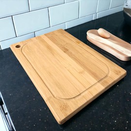 Deconox Bambu Kesme Tahtası Antibakteriel Yıkanabilir Doğrama Tahtası Dikdörtgen 30x20 CM Orta Boy