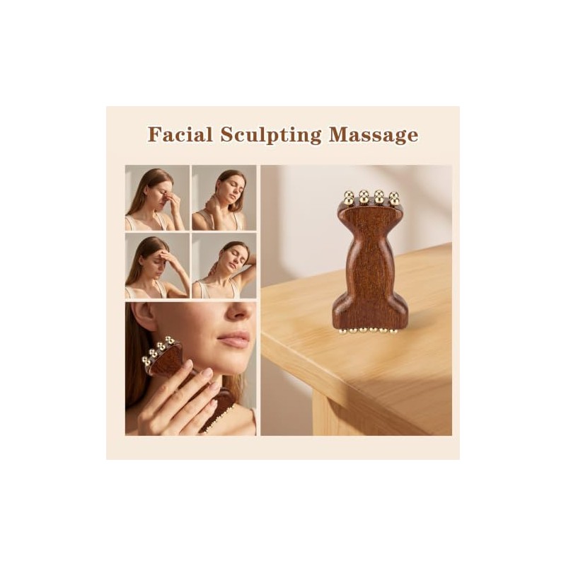 Gua Sha Facial Tool, Compact Lightweight Accessory for Travel and