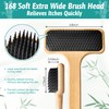 Bamboo Back Scratcher for Men, 22'' Long Handle Wooden Back