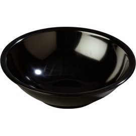 Carlisle 800B03 Melamine Salad Bowl, 27 oz, Black