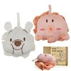 Kids Loofah,Cute Octopus & Bear Bath Sponge,Double-Layer Soft Mesh Loofah