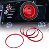 4pcs AC Vent Ring Outer Trim Aluminum Alloy Air Conditioning